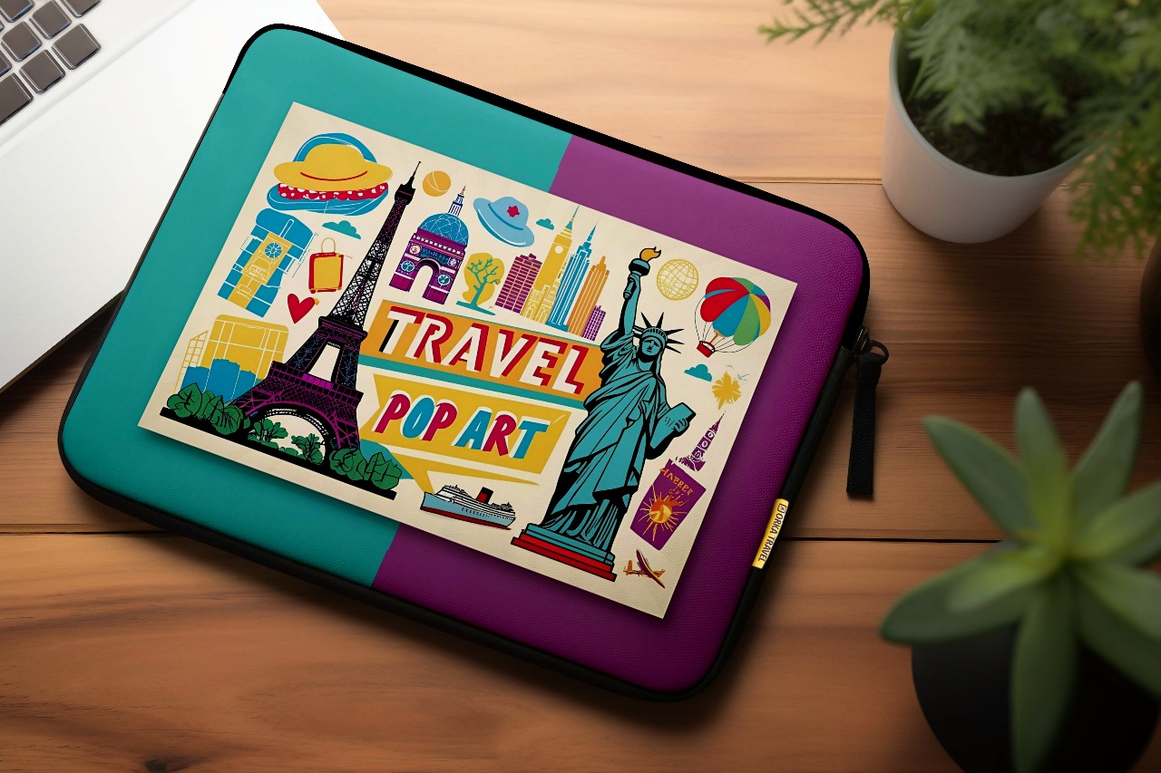 Orka Travel Digital Printed Laptop Sleeve/Laptop case (D34)
